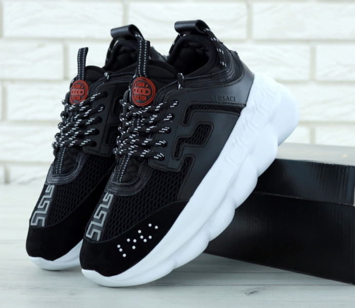     Versace Chain Reaction Black White ()    36-45 44