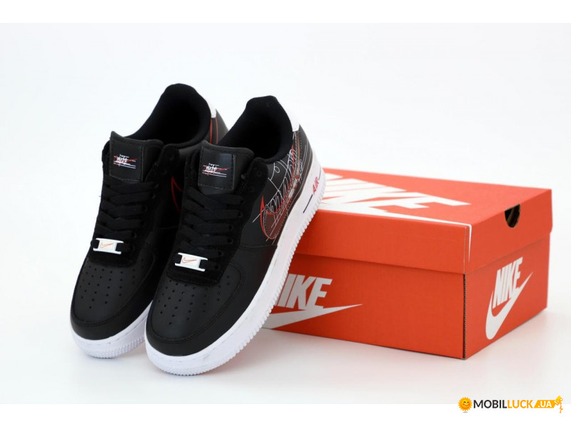  Nike Air Force 1 Low Black White 38