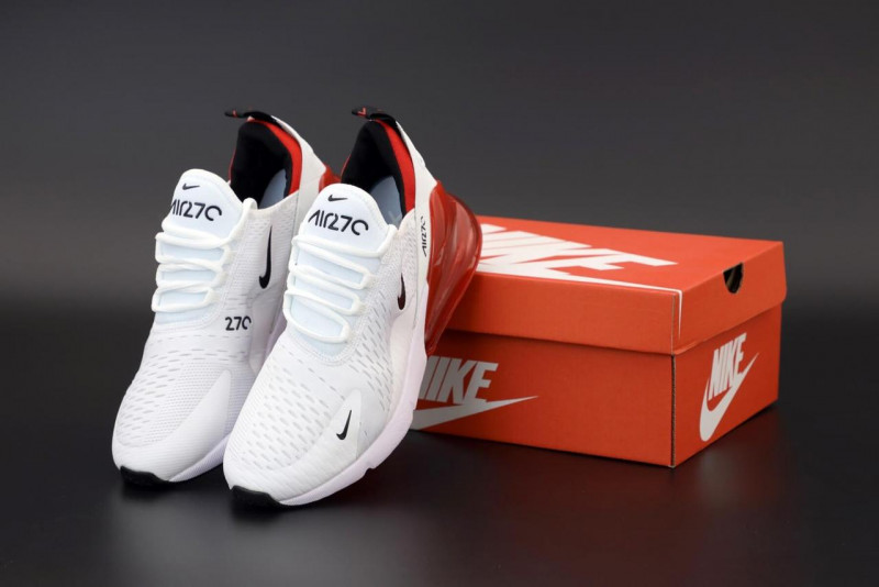  Nike Air Max 270 White Red (   270   ) / , 43, 