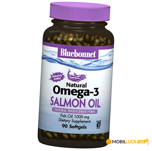   Bluebonnet Nutrition Natural Omega-3 Salmon 90  (67393004)