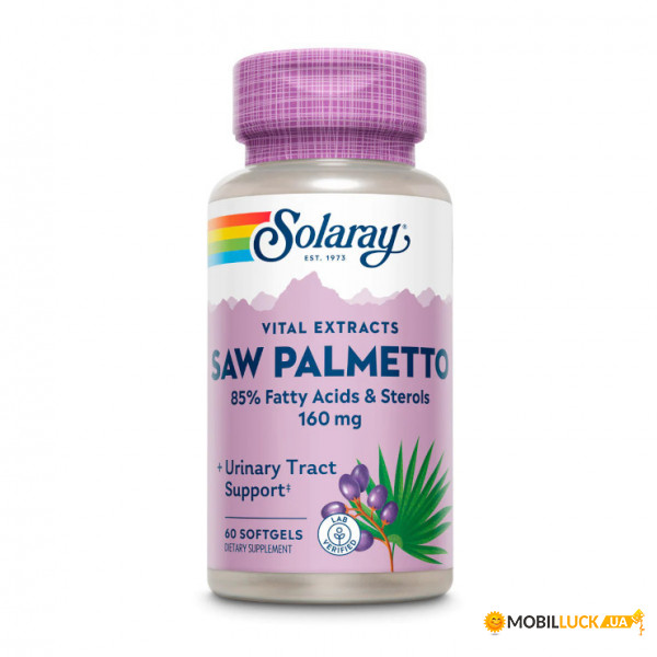   Solaray Saw Palmetto 160 mg 60  