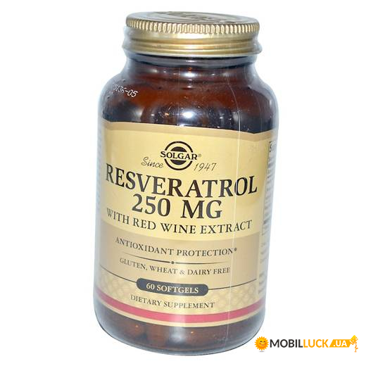   Solgar Resveratrol 250 60  (70313007)