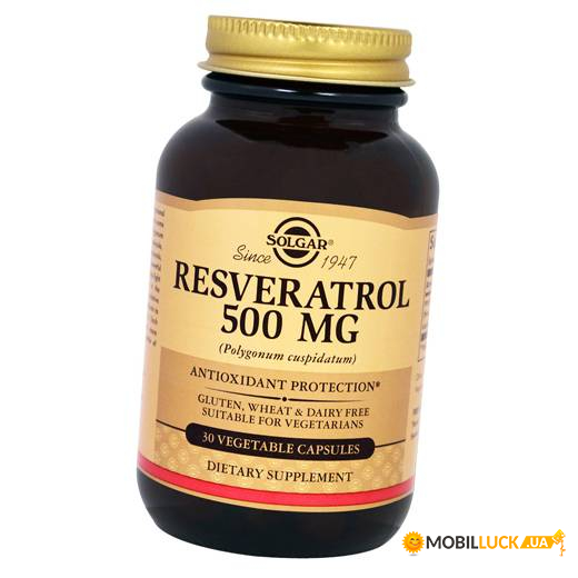   Solgar Resveratrol 500 30  (70313006)