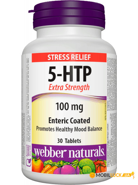   Webber Naturals 5-HTP 30  (4384302981)