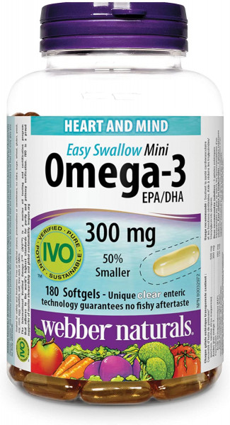   Webber Naturals Omega-3 Mini 180  (4384303459)