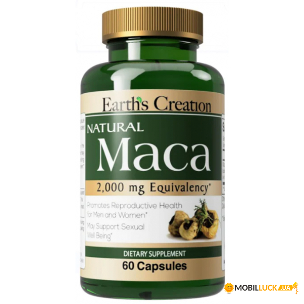   Earths Creation Maca 2000 mg 60 