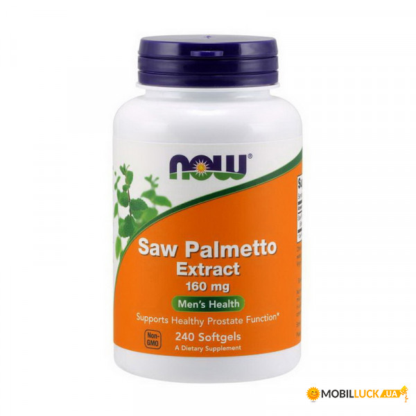   NOW Saw Palmetto Extract 160 mg 240 softgels