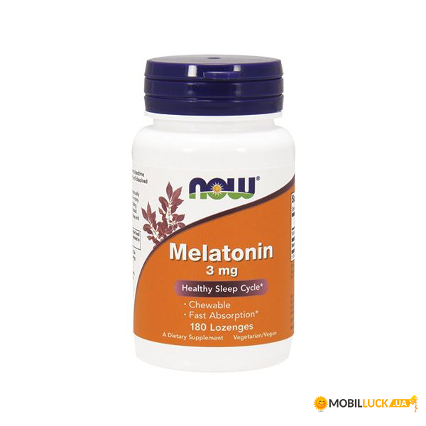  Now Foods Melatonin 3MG 180  (100-45-9054758-20)