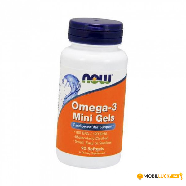   Now Foods Omega-3 Mini Gels 90  (67128009)