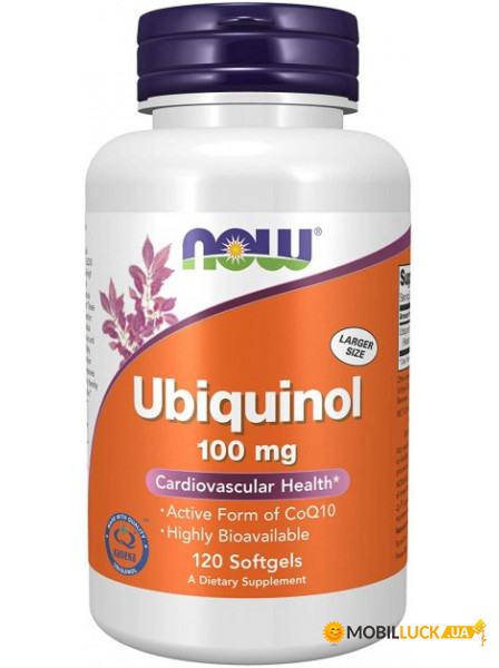   Now Foods Ubiquinol 100 mg 120  (4384303876)