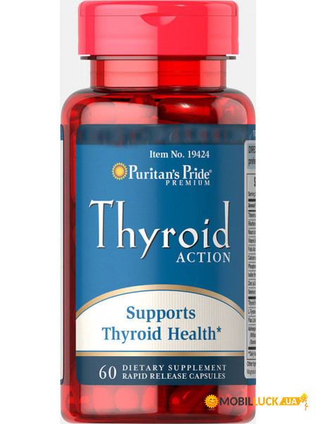   Puritan's Pride Thyroid Action 60  (4384301670)