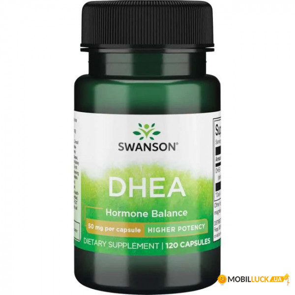   Swanson DHEA 50 mg Higher Potency 120 