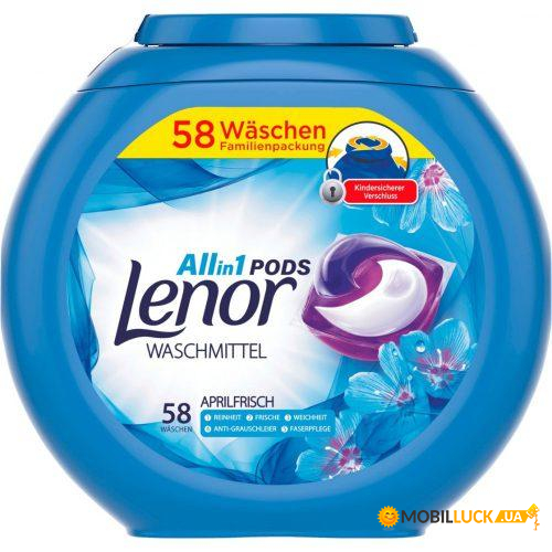    Lenor Pods April Frisch 8001841148663 58 