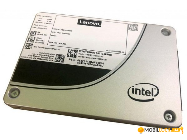  Lenovo ThinkSystem 3.5 Intel S4510 480GB Entry SATA 6Gb Hot Swap SSD (4XB7A13626)