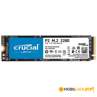  SSD Micron M.2 2280 500GB (CT500P2SSD8)