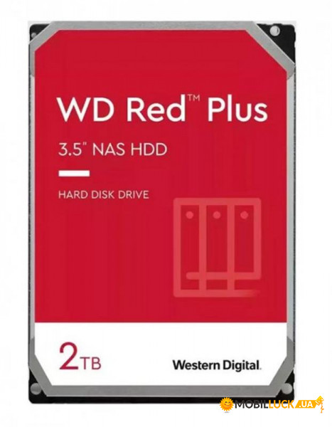  HDD SATA 2.0TB WD Red Plus 5400rpm 256MB (WD20EFPX)