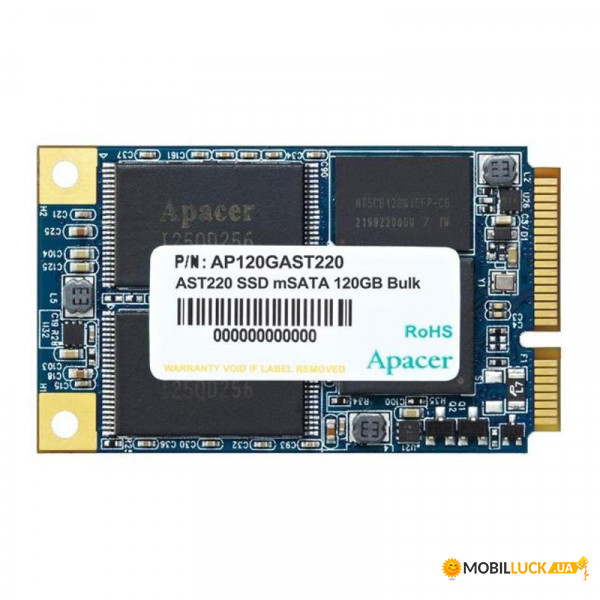   SSD Apacer mSATA 120GB 3D TLC (AP120GAST220-1)