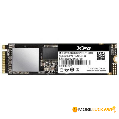  SSD A-Data M.2 2280 512GB (ASX8200PNP-512GT-C)