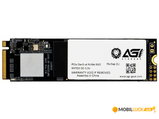 SSD  1TB AGI AI198 M.2 2280 PCIe Gen 3x4 NVMe TLC, Retail (AGI1T0G16AI198)