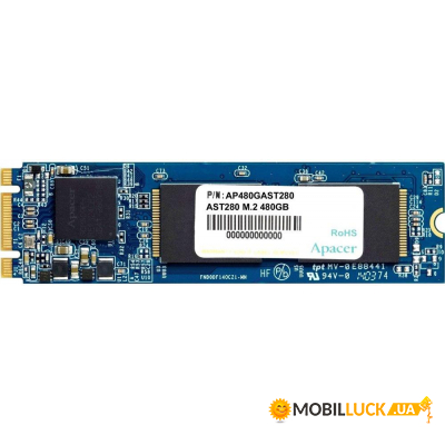  SSD Apacer M.2 2280 480GB (AP480GAST280-1)