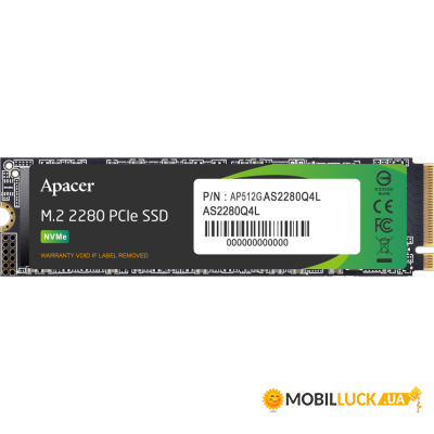  SSD M.2 2280 512GB Apacer (AP512GAS2280Q4L-1)