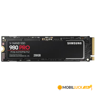   SSD M.2 Samsung 980 PRO 250GB NVMe PCIe 4.0 4x 2280 3-bit MLC (MZ-V8P250BW)