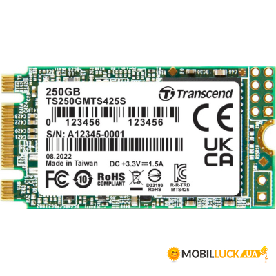  SSD M.2 2242 250GB Transcend (TS250GMTS425S)