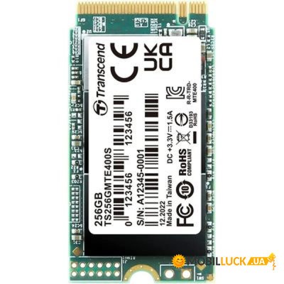  SSD M.2 2242 256GB Transcend (TS256GMTE400S)