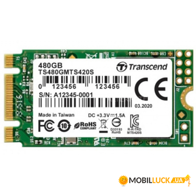  SSD Transcend M.2 2242 480GB (TS480GMTS420S)