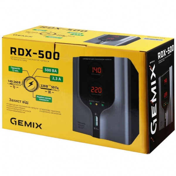 ����������� ���������� Gemix RDX-500, 500��/350��, �������� (RDX-500)