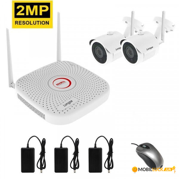     2  Longse WIFI 3604-2Mp Kit 2, 300 , 2 , FullHD 1080P