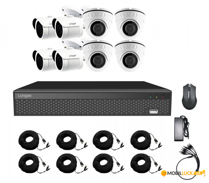      8  Longse XVR2008D4M4P200 kit, 2 , HD1080P