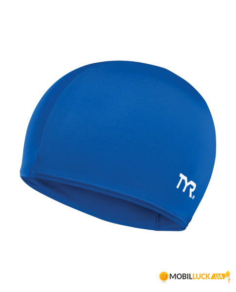    TYR Solid Lycra Swim Cap Royal (LCY-428)