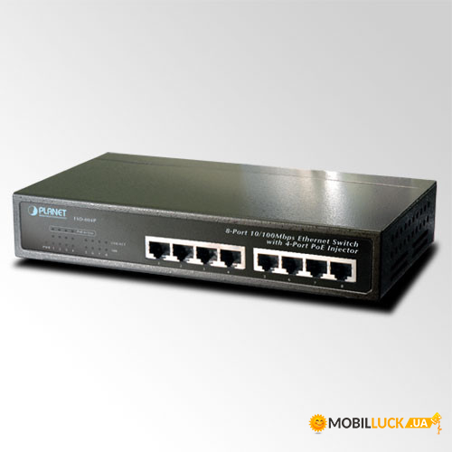   PoE Planet FSD-804P-EU (8-Port 10/100Mbps with 4-Port PoE)