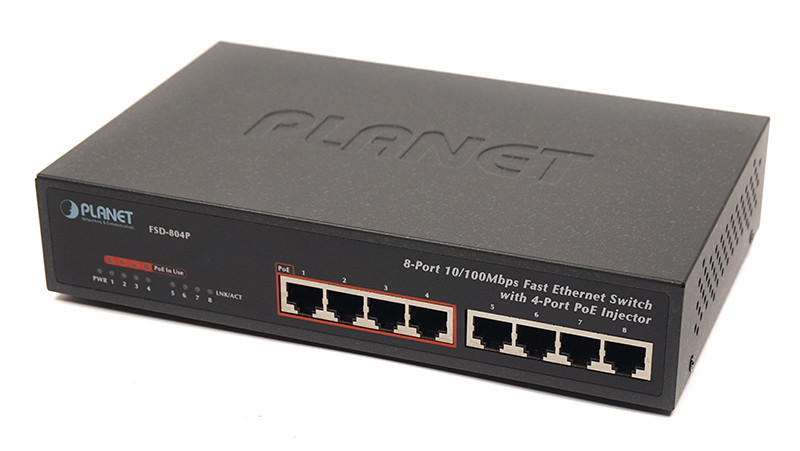        Planet GSD-804P-EU (8-Port 10/100/1000Mbps with 4-Port