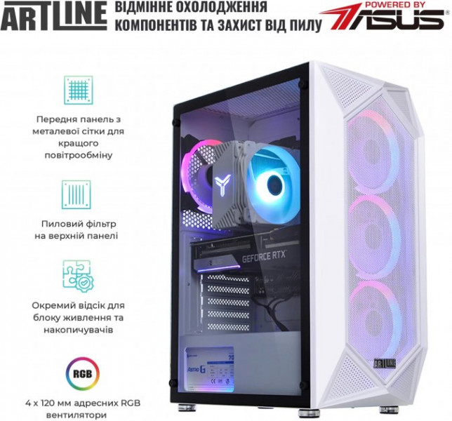  Artline Gaming X65White Windows 11 Home (X65Whitev48Win)