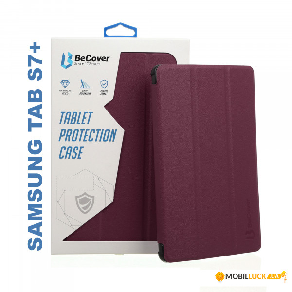 - BeCover Smart Case  Samsung Galaxy Tab S7 Plus (SM-T975) Red Wine (705229)