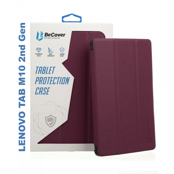 - BeCover Smart Case  Lenovo Tab M10 TB-X306F HD (2nd Gen) Red Wine (705974)