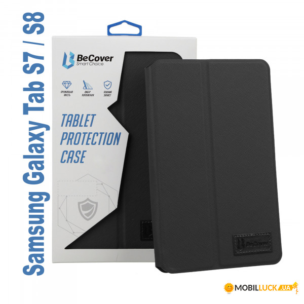  BeCover Premium  Samsung Galaxy Tab S7 (SM-T875)/S8 (SM-X700/SM-X706) Black (707974)