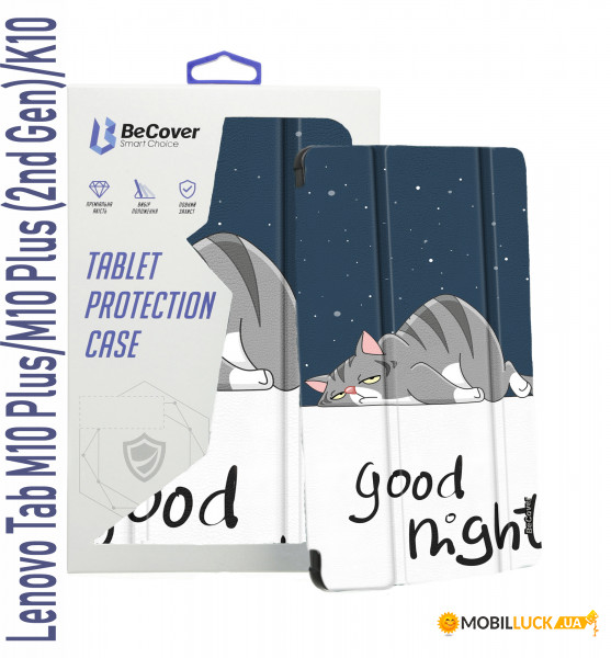 - BeCover Smart Case  Lenovo Tab M10 Plus TB-X606/M10 Plus (2nd Gen)/K10 TB-X6C6 Good Night (708034)