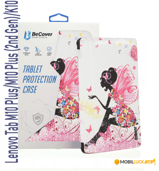 - BeCover Smart Case  Lenovo Tab M10 Plus TB-X606/M10 Plus (2nd Gen)/K10 TB-X6C6 Fairy (708036)