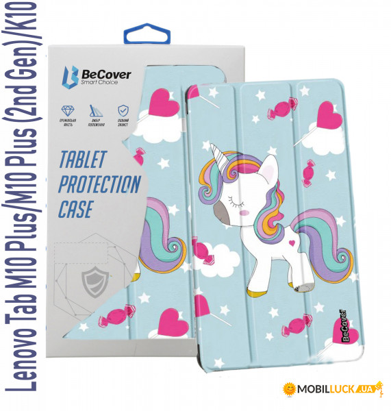 - BeCover Smart Case  Lenovo Tab M10 Plus TB-X606/M10 Plus (2nd Gen)/K10 TB-X6C6 Unicorn (708040)