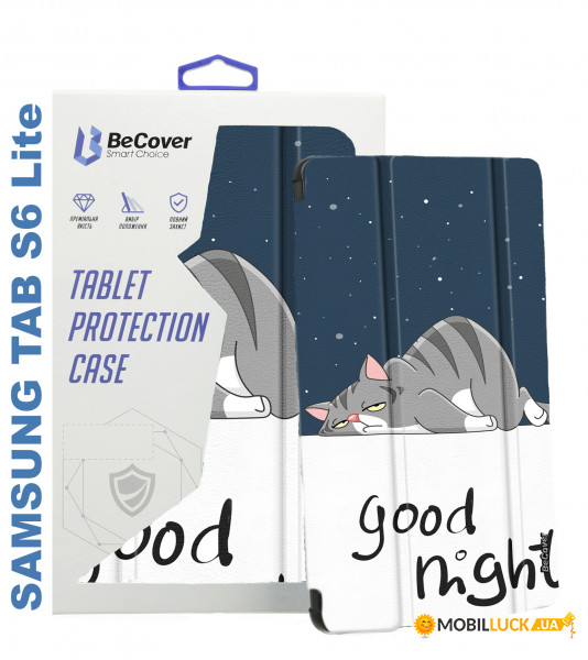 - BeCover Smart Case  Samsung Galaxy Tab S6 Lite 10.4 P610/P613/P615/P619 Good Night (708327)