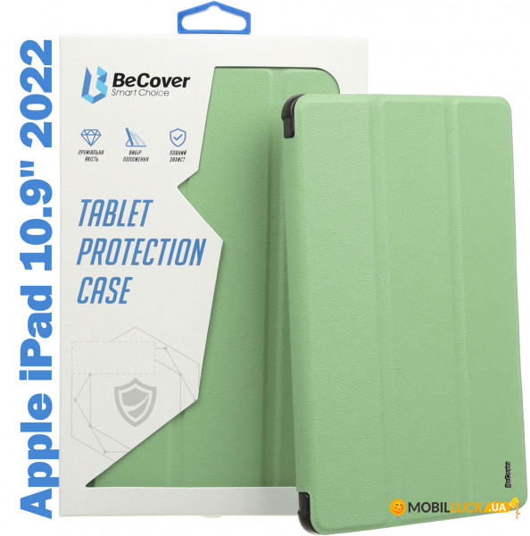 - Soft Edge TPU BeCover   Apple Pencil  Apple iPad 10.9 2022 Green (708490)