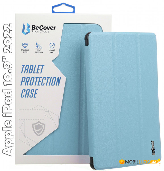 - BeCover Smart Case Apple iPad 10.9 2022 Light Blue (709193)