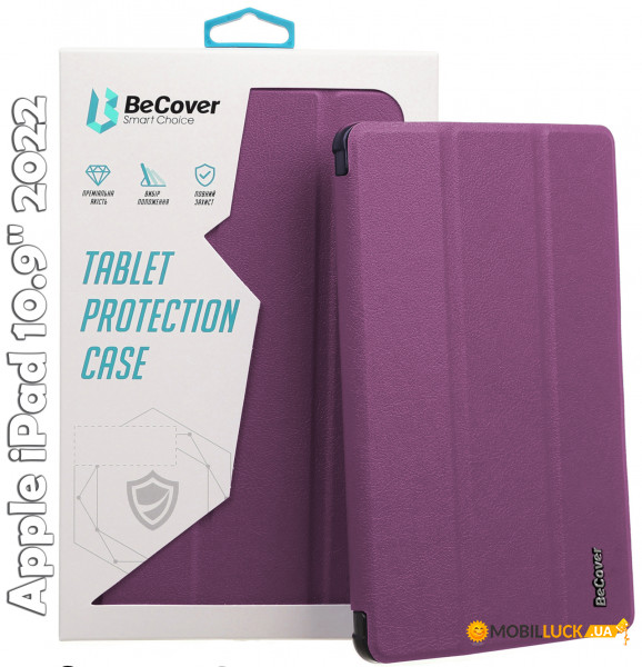 - BeCover Smart Case Apple iPad 10.9 2022 Purple (709202)