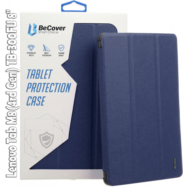 - BeCover Smart Case Lenovo Tab M8(4rd Gen) TB-300FU 8 Deep Blue (709210)