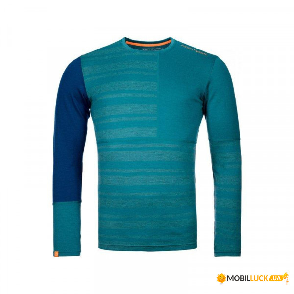    Ortovox 185 ROCKNWOOL LONG SLEEVE M pacific green - S -  (025.001.0154)