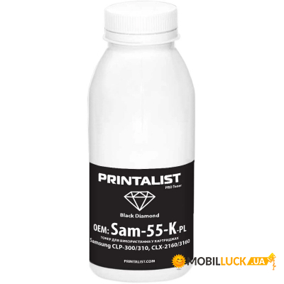  Printalist Samsung CLP-300/310 CLX-2160/3160  55 Black (Sam-55-K-PL)