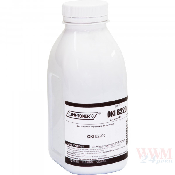  OKI B2200, 65 Black IPM (TDO02-65)